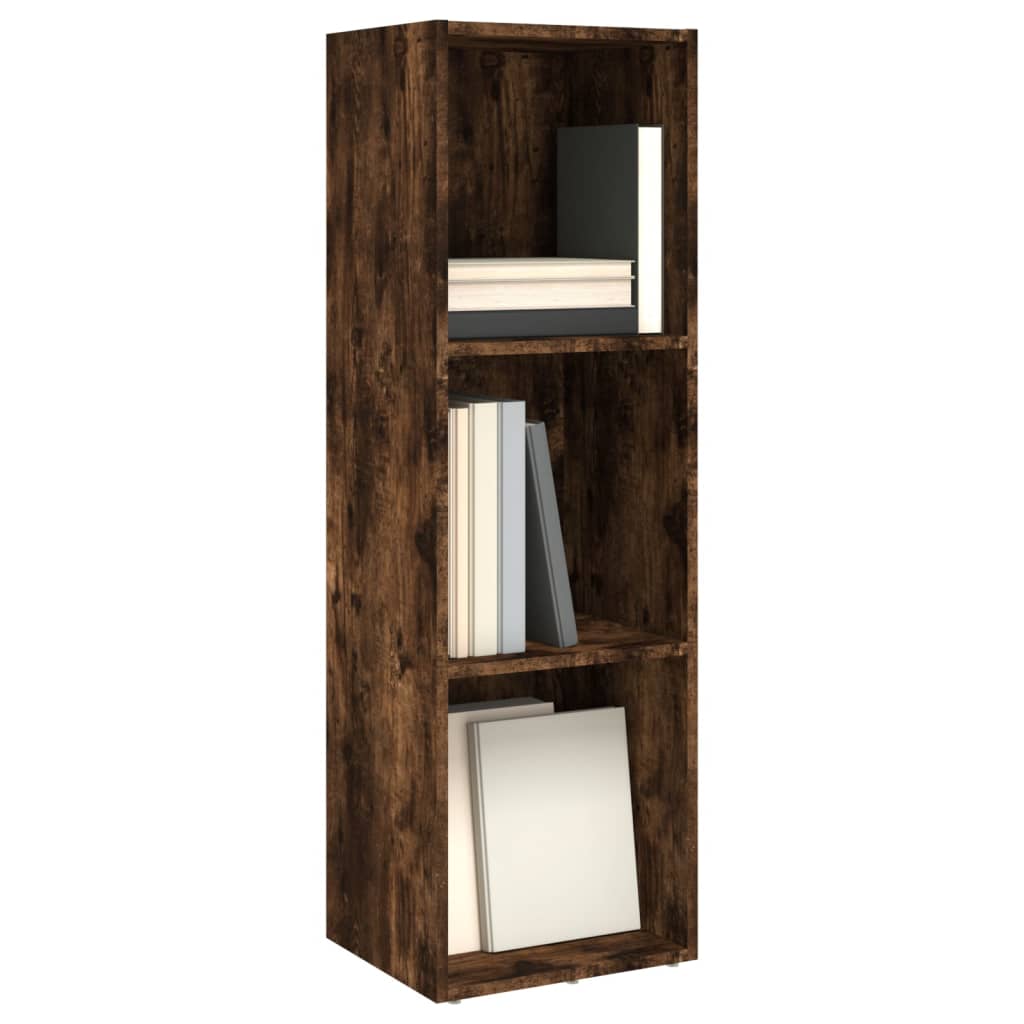 Bibliothèque/Meuble TV chêne fumé 36x30x114cm bois d'ingénierie - XIOS