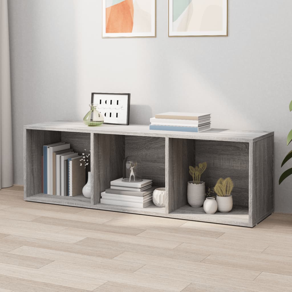 Bibliothèque/Meuble TV sonoma gris 36x30x114 cm bois ingénierie - XIOS