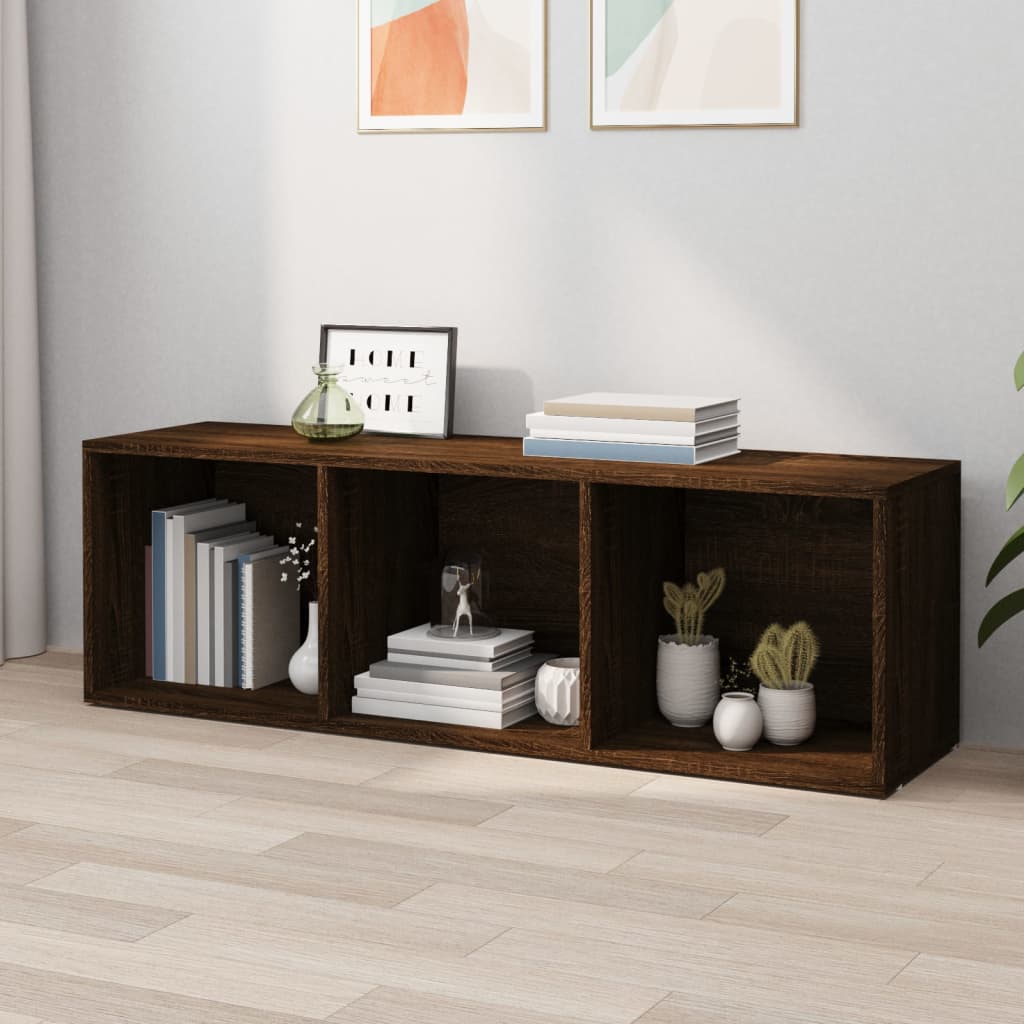 Bibliothèque/Meuble TV chêne marron 36x30x114cm bois ingénierie - XIOS