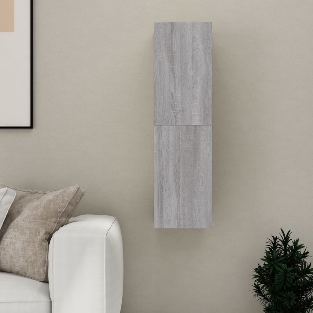 Meuble TV mural Sonoma gris 30,5x30x110 cm - XIOS