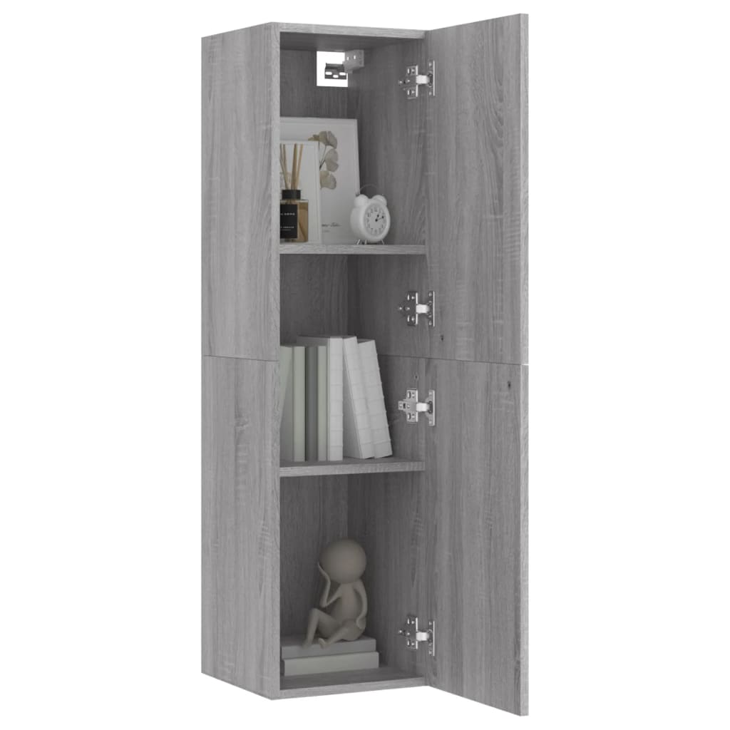 Meuble TV mural Sonoma gris 30,5x30x110 cm - XIOS