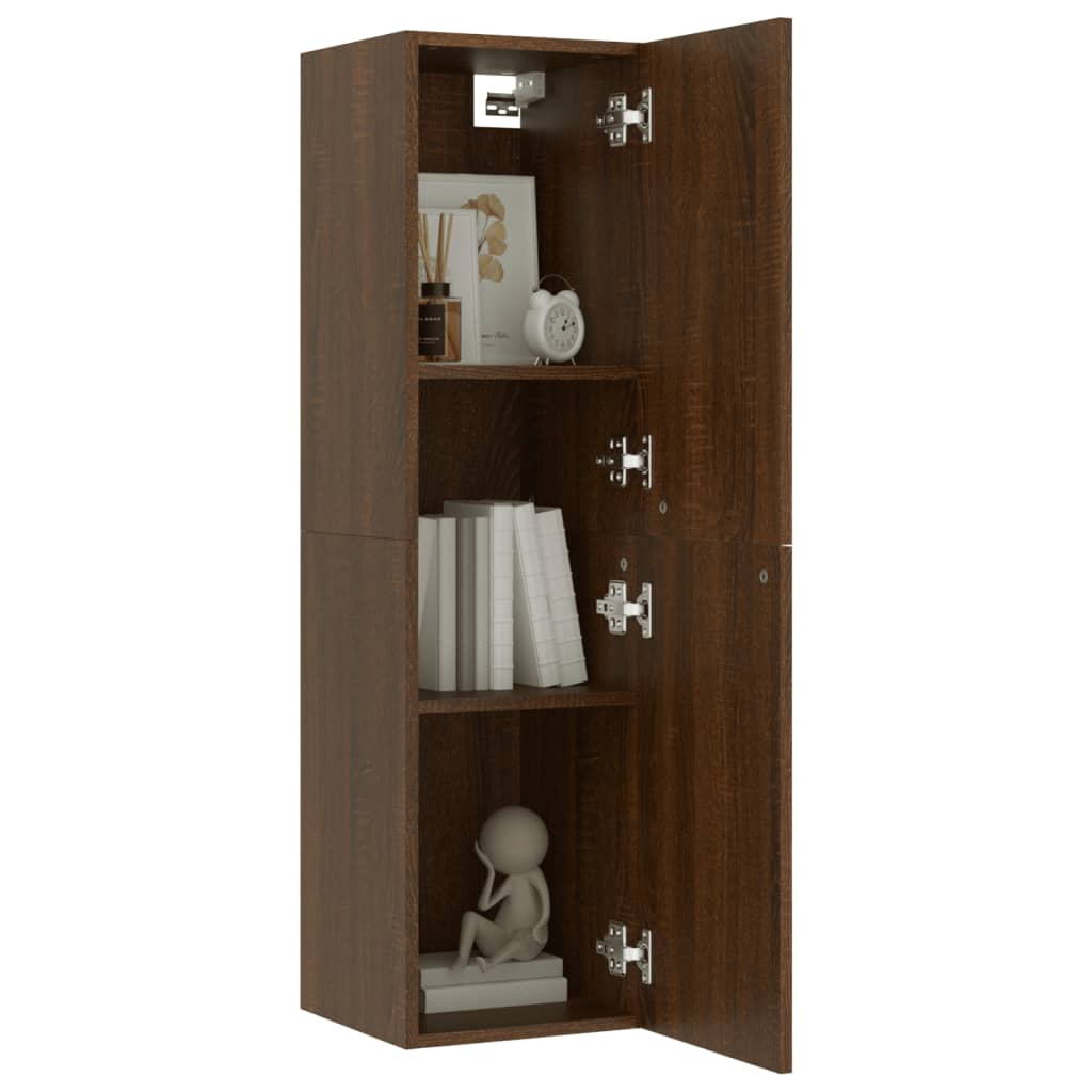 Meuble TV mural Chêne marron 30,5x30x110 cm - XIOS