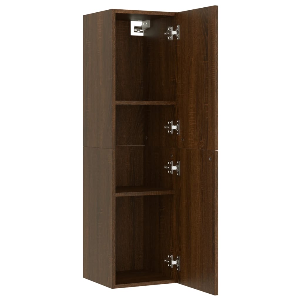 Meuble TV mural Chêne marron 30,5x30x110 cm - XIOS