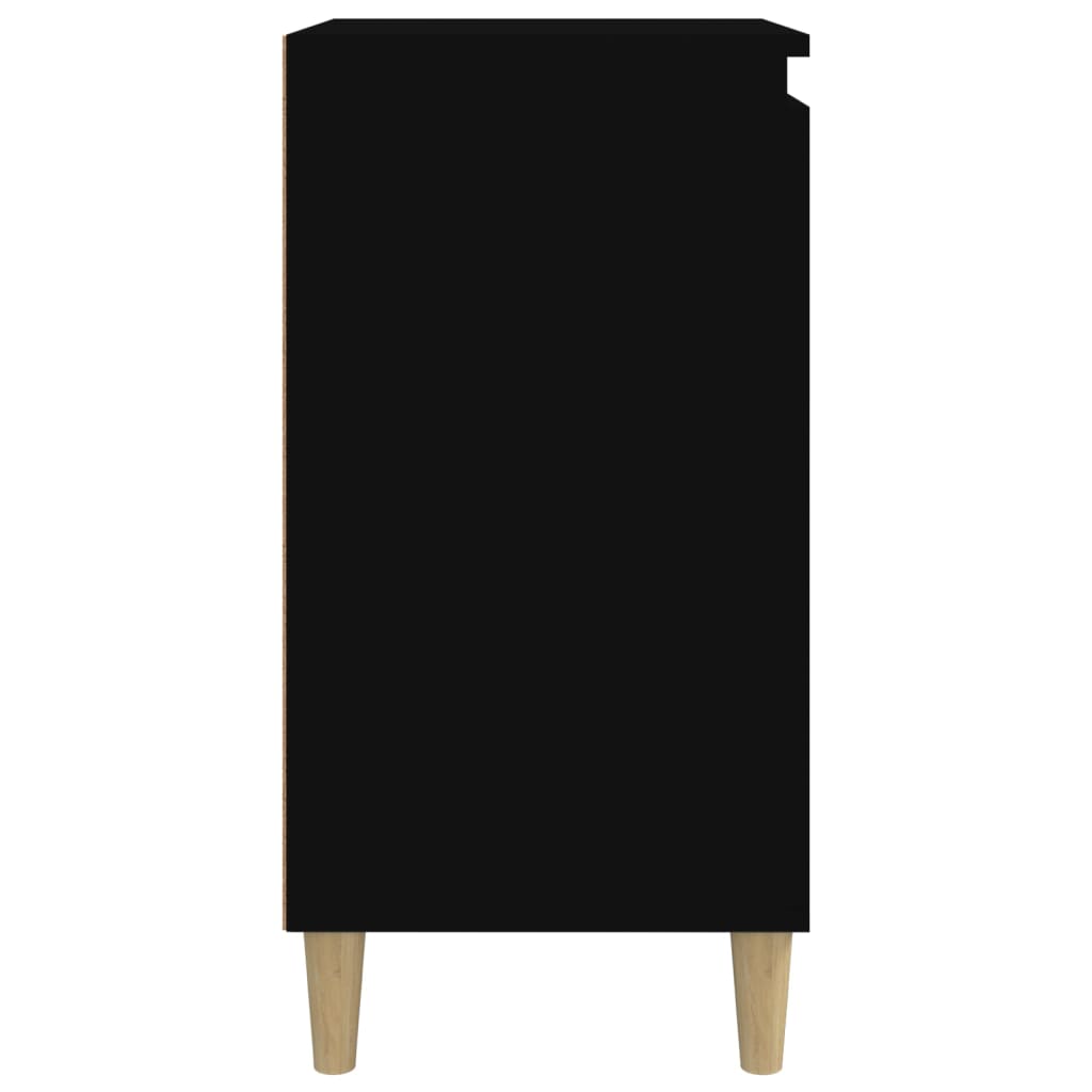 Tables de chevet 2 pcs noir 40x35x70 cm bois d'ingénierie - XIOS