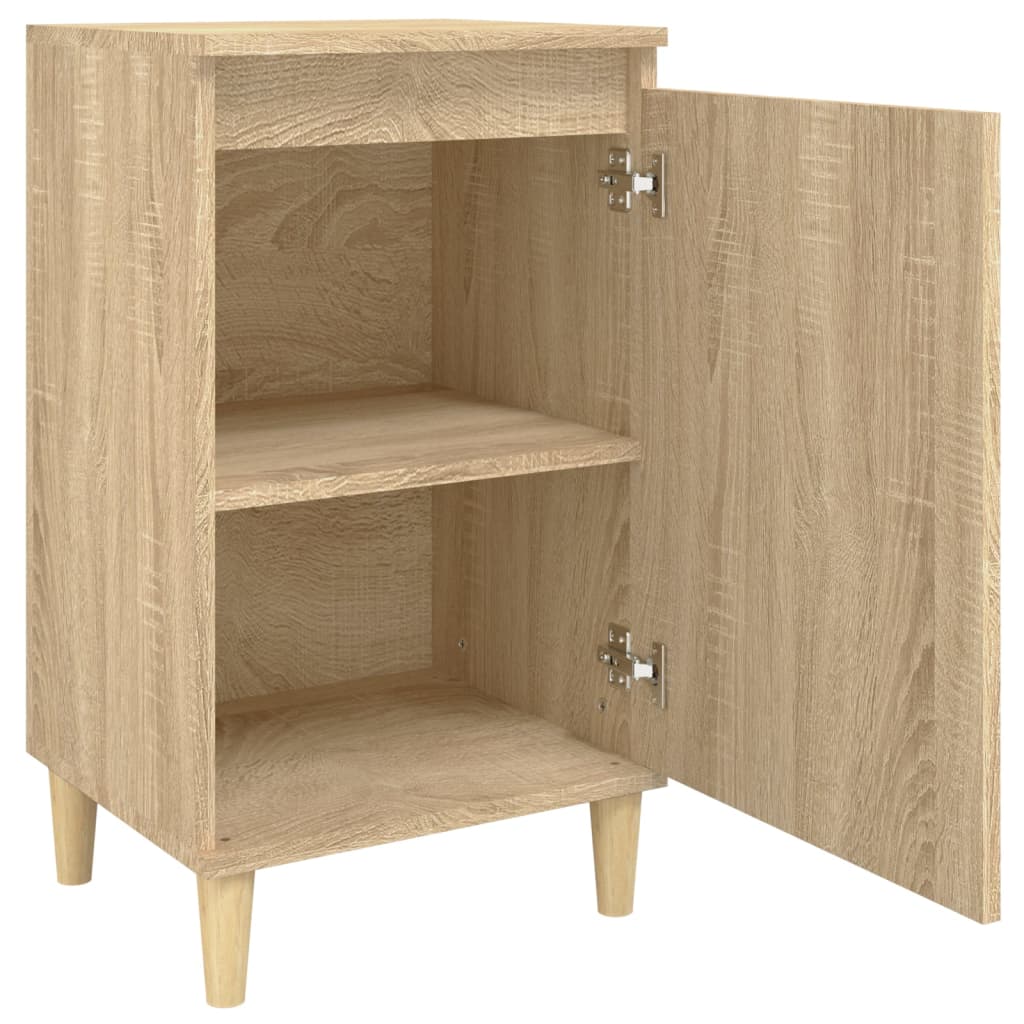 Tables de chevet 2pcs chêne sonoma 40x35x70cm bois d'ingénierie - XIOS