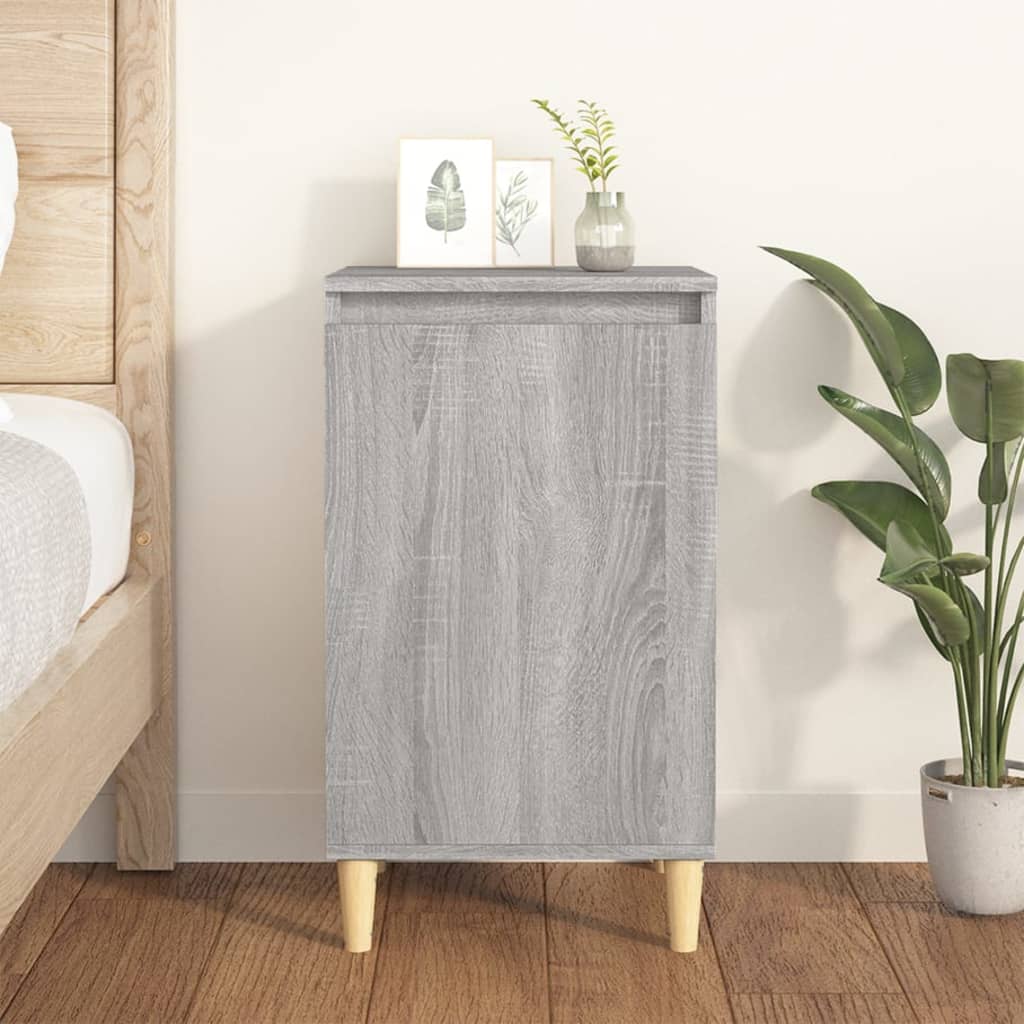 Table de chevet sonoma gris 40x35x70 cm bois d'ingénierie - XIOS