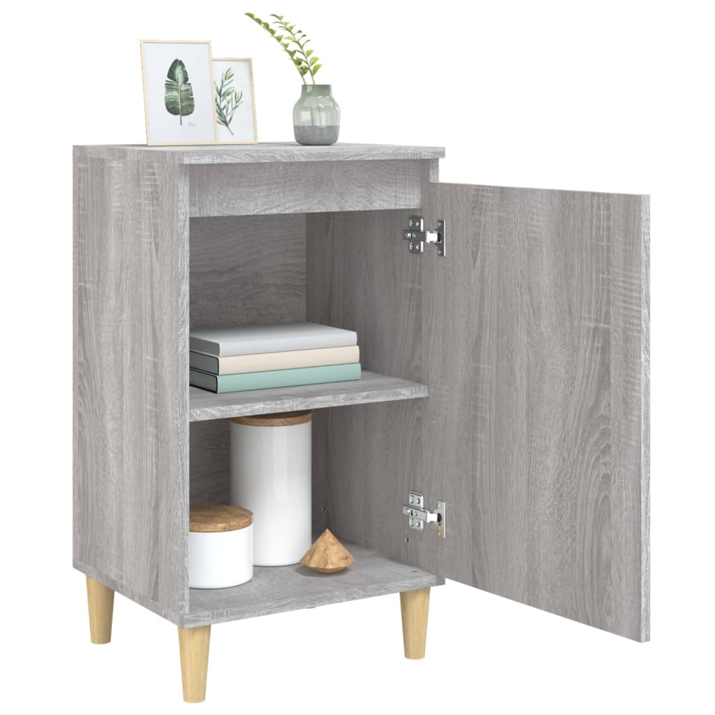 Tables de chevet 2 pcs sonoma gris 40x35x70cm bois d'ingénierie - XIOS