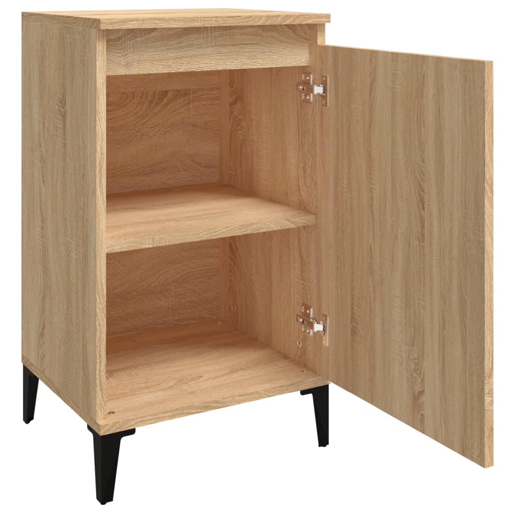 Tables de chevet 2pcs chêne sonoma 40x35x70cm bois d'ingénierie - XIOS