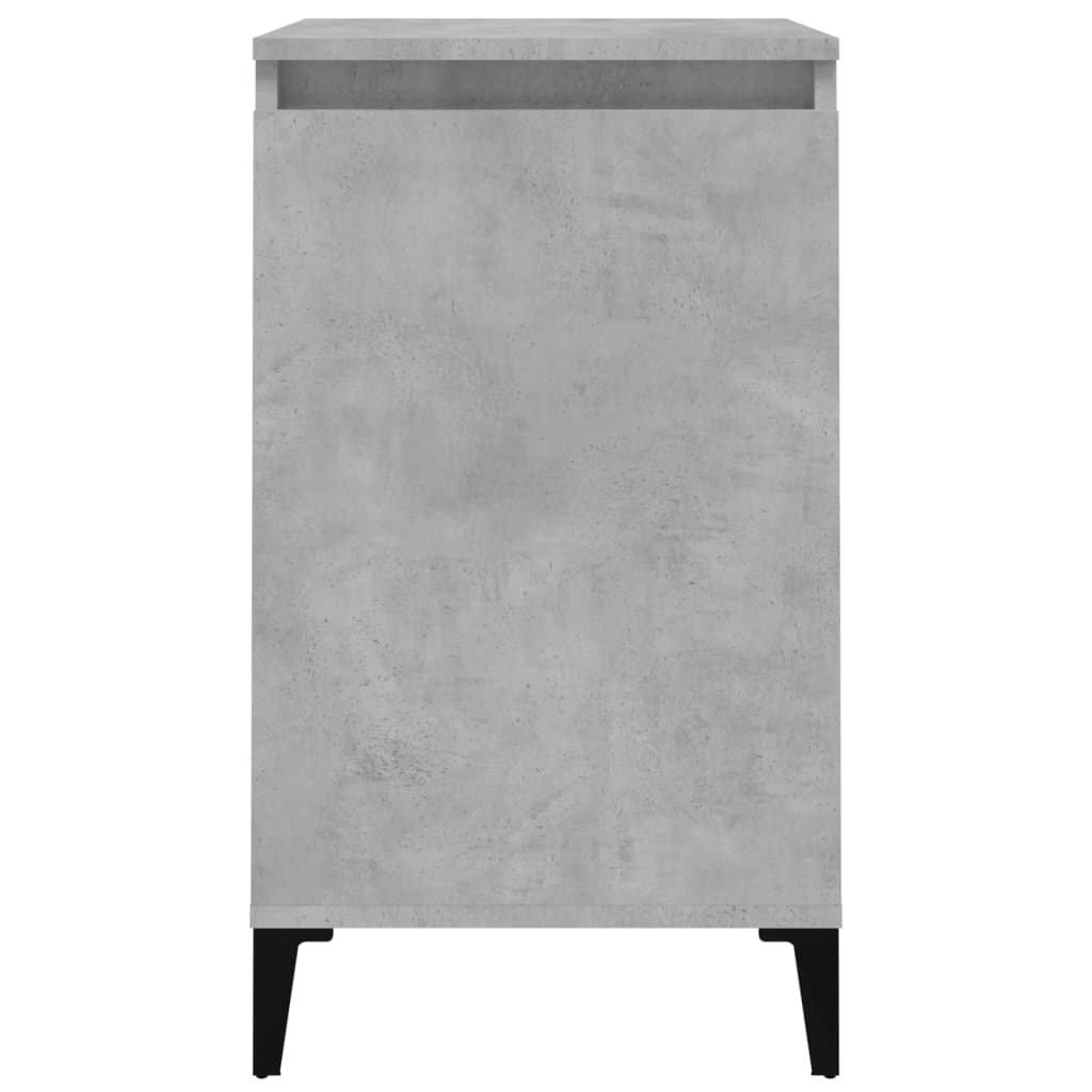 Tables de chevet 2 pcs gris béton 40x35x70 cm bois d'ingénierie - XIOS