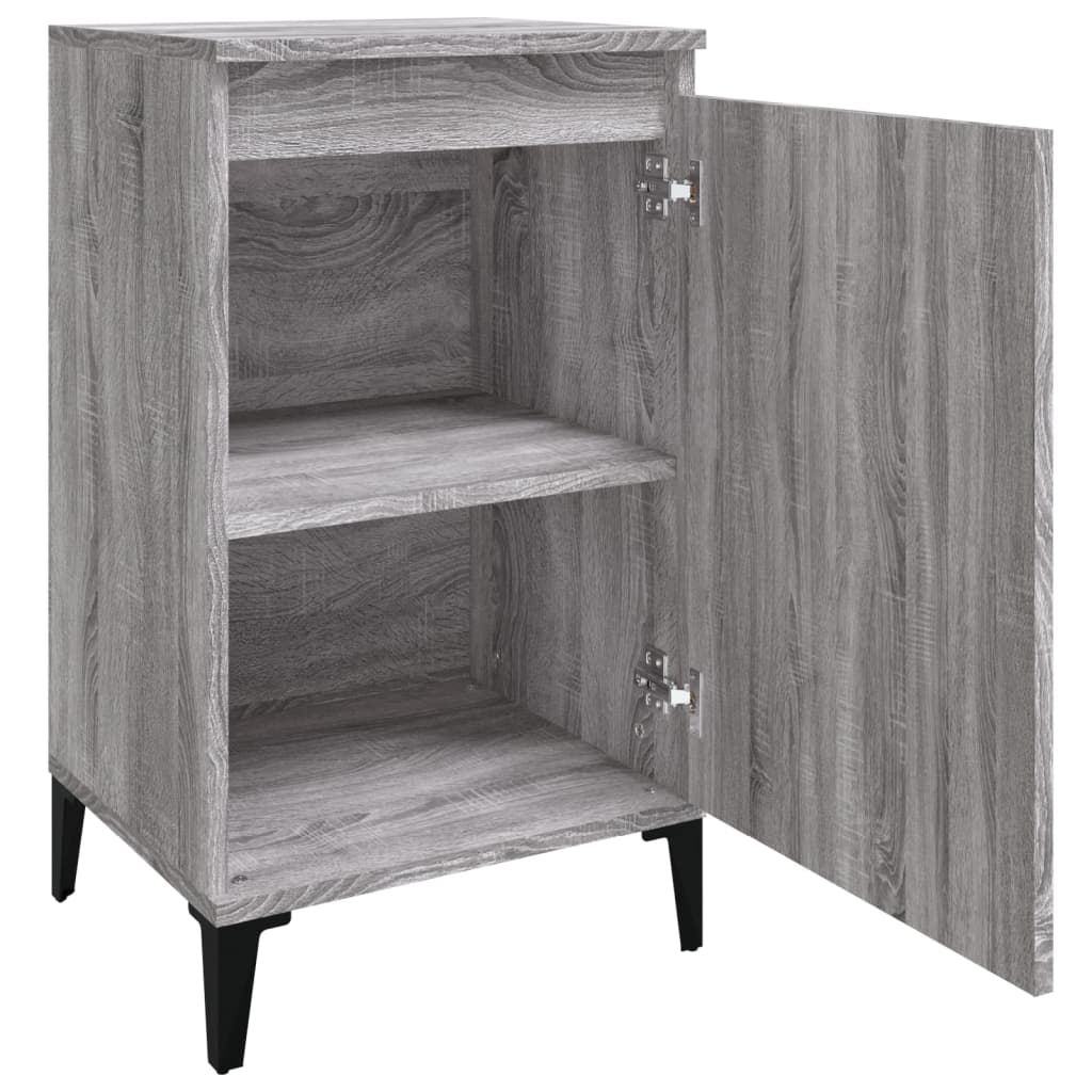 Table de chevet sonoma gris 40x35x70 cm bois d'ingénierie - XIOS
