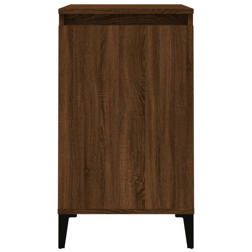 Tables de chevet 2pcs chêne marron 40x35x70cm bois d'ingénierie - XIOS