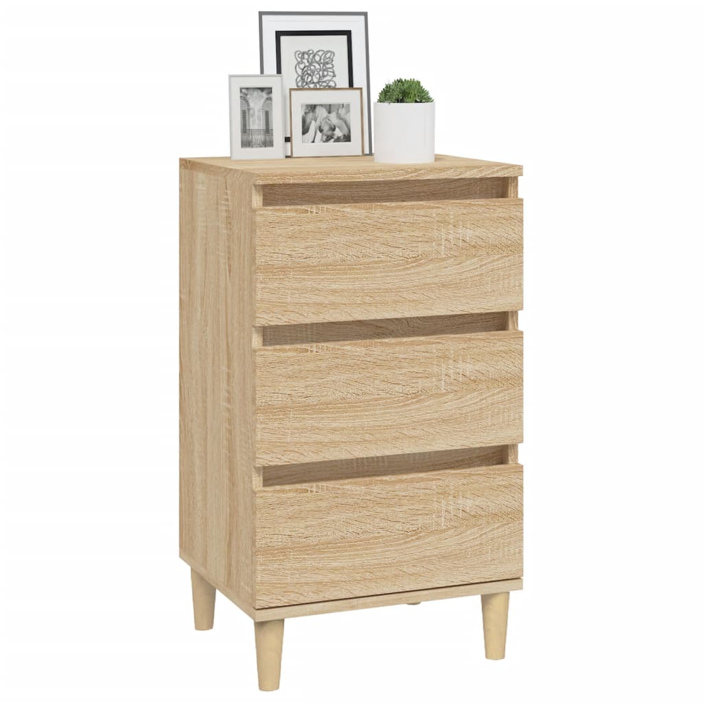 Table de chevet chêne sonoma 40x35x70 cm bois d'ingénierie - XIOS