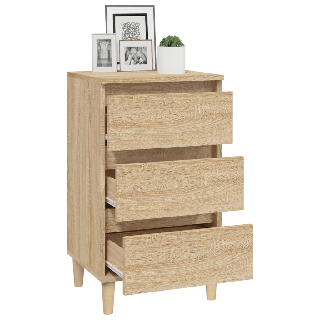 Table de chevet chêne sonoma 40x35x70 cm bois d'ingénierie - XIOS