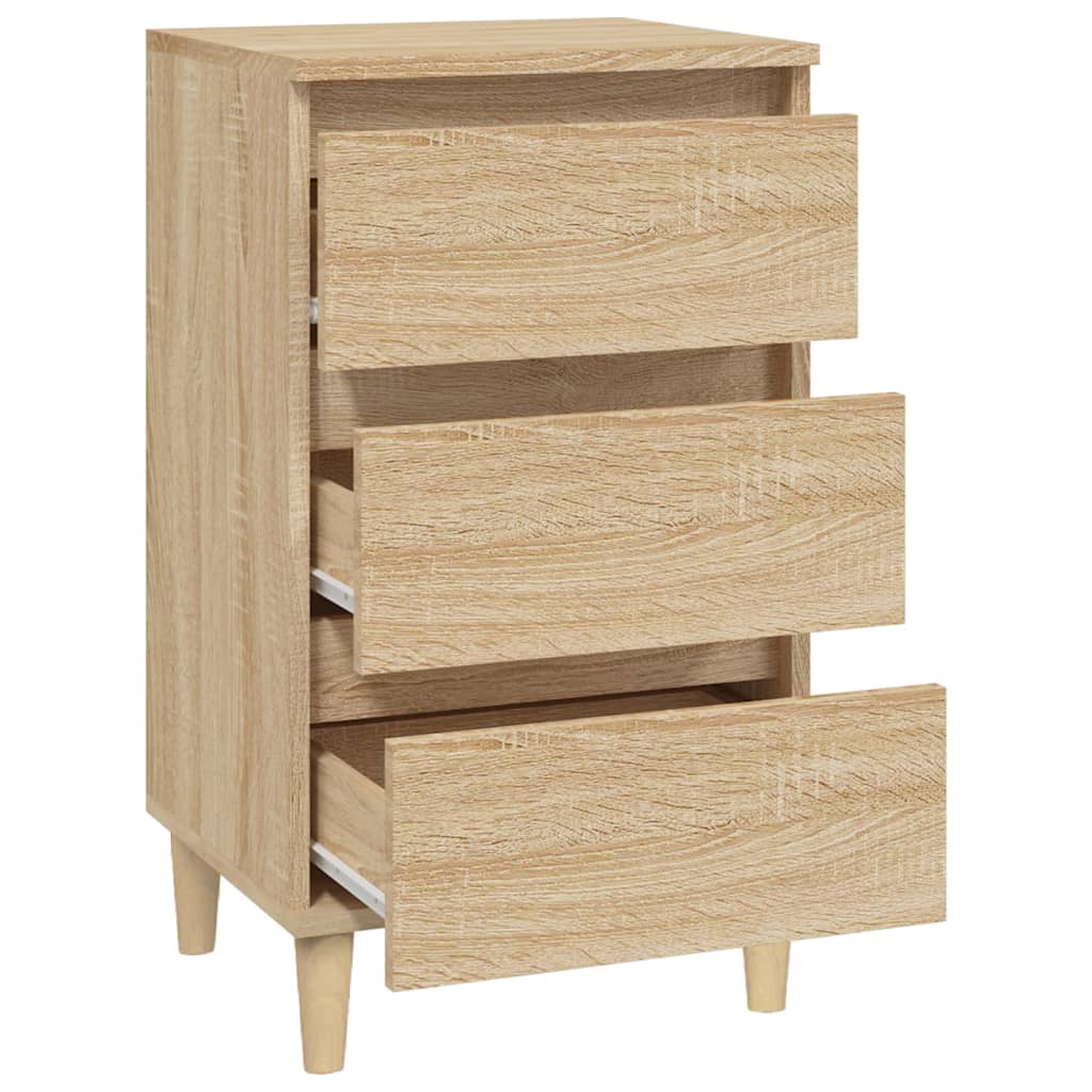 Table de chevet chêne sonoma 40x35x70 cm bois d'ingénierie - XIOS