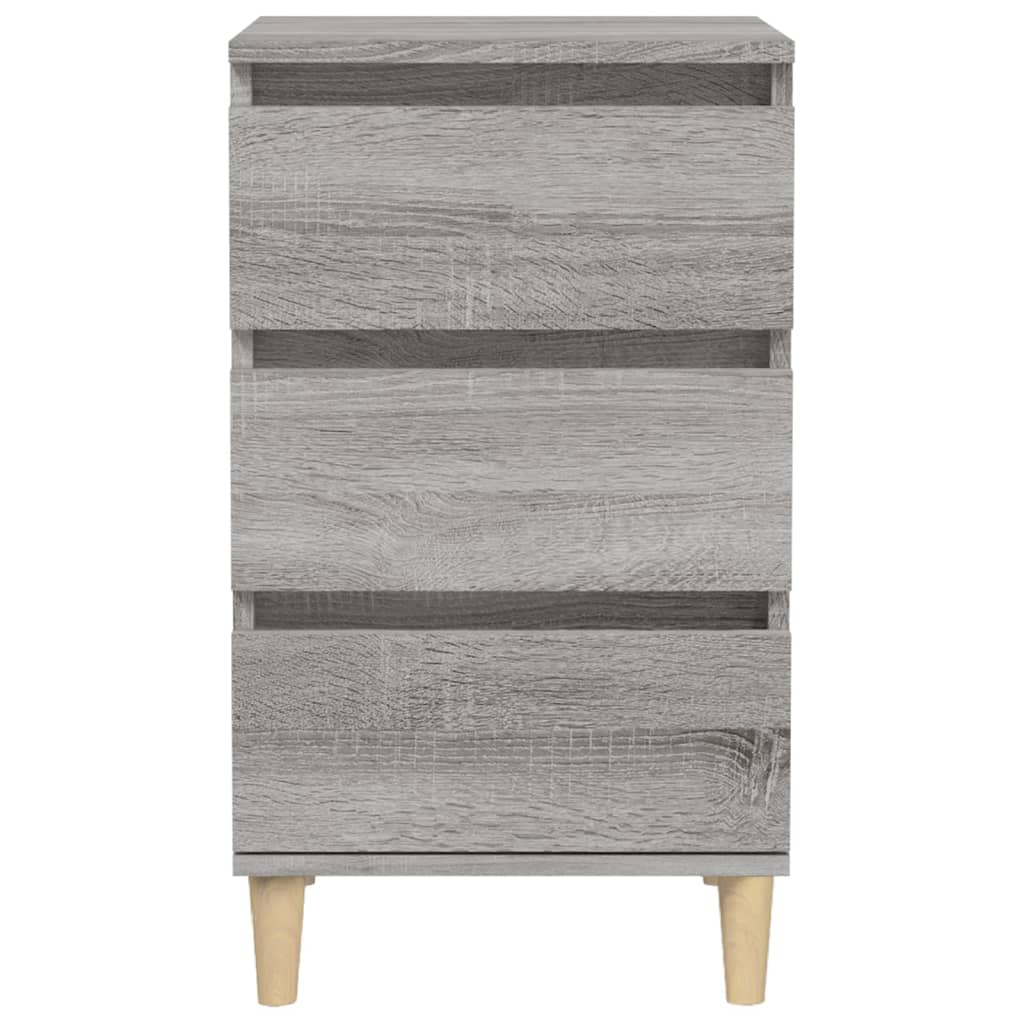 Table de chevet sonoma gris 40x35x70 cm bois d'ingénierie - XIOS