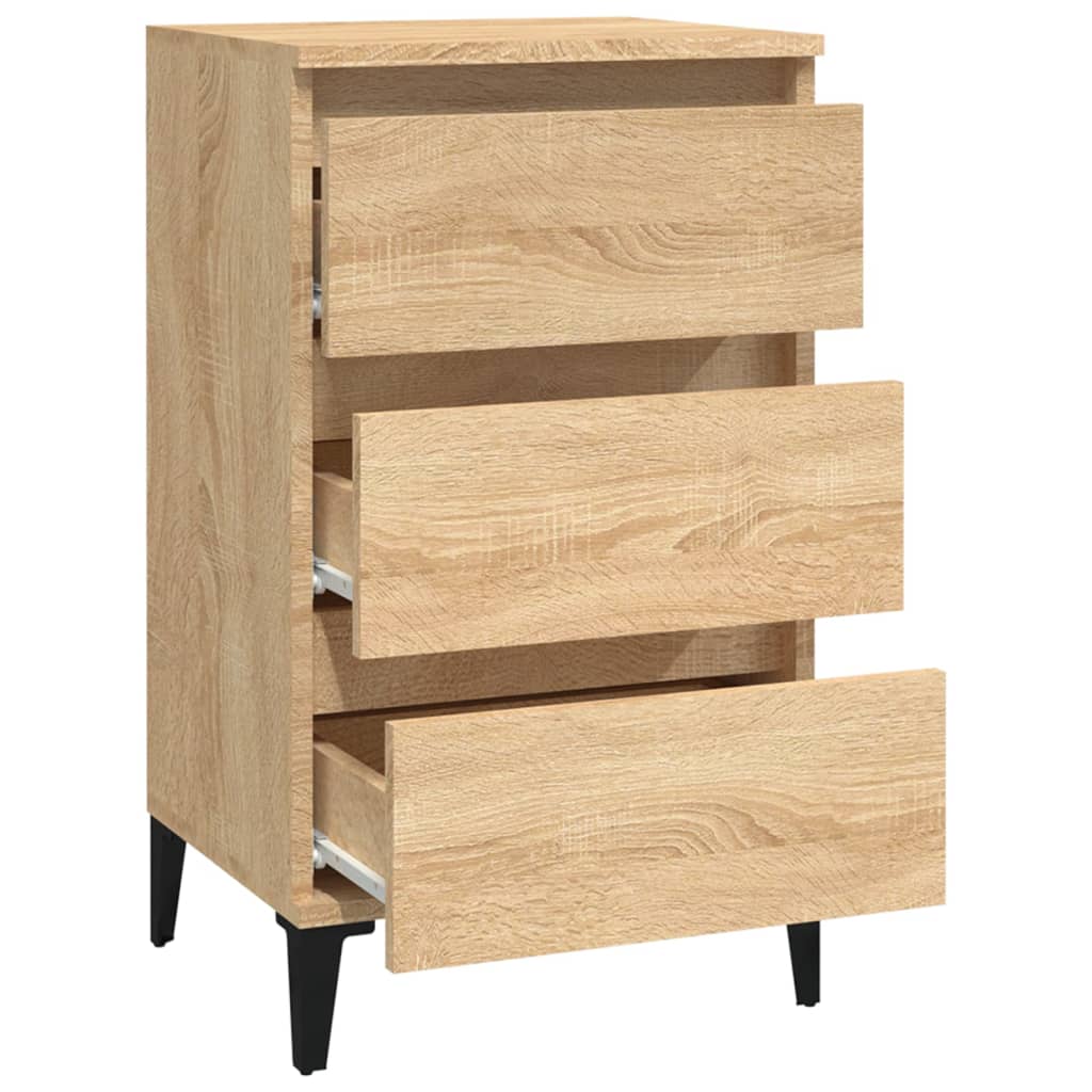 Table de chevet chêne sonoma 40x35x70 cm bois d'ingénierie - XIOS