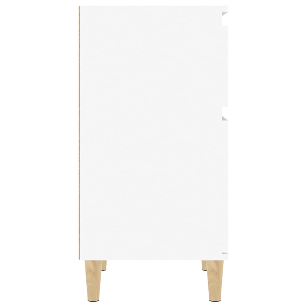 Table de chevet blanc 40x35x70 cm - XIOS