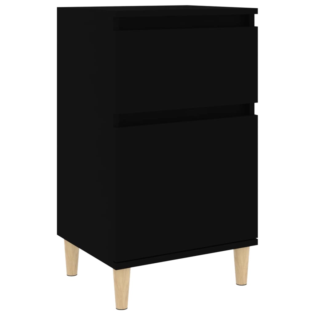 Table de chevet noir 40x35x70 cm - XIOS
