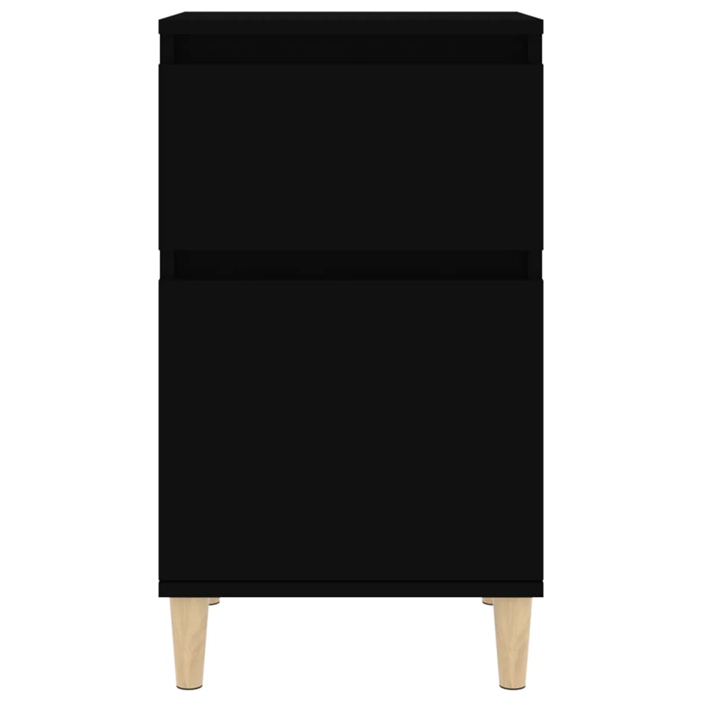 Table de chevet noir 40x35x70 cm - XIOS