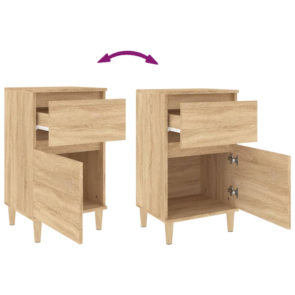 Tables de chevet 2 pcs chêne sonoma 40x35x70 cm - XIOS