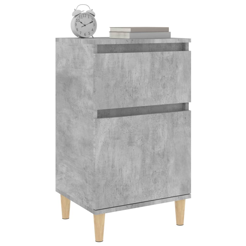 Table de chevet gris béton 40x35x70 cm - XIOS