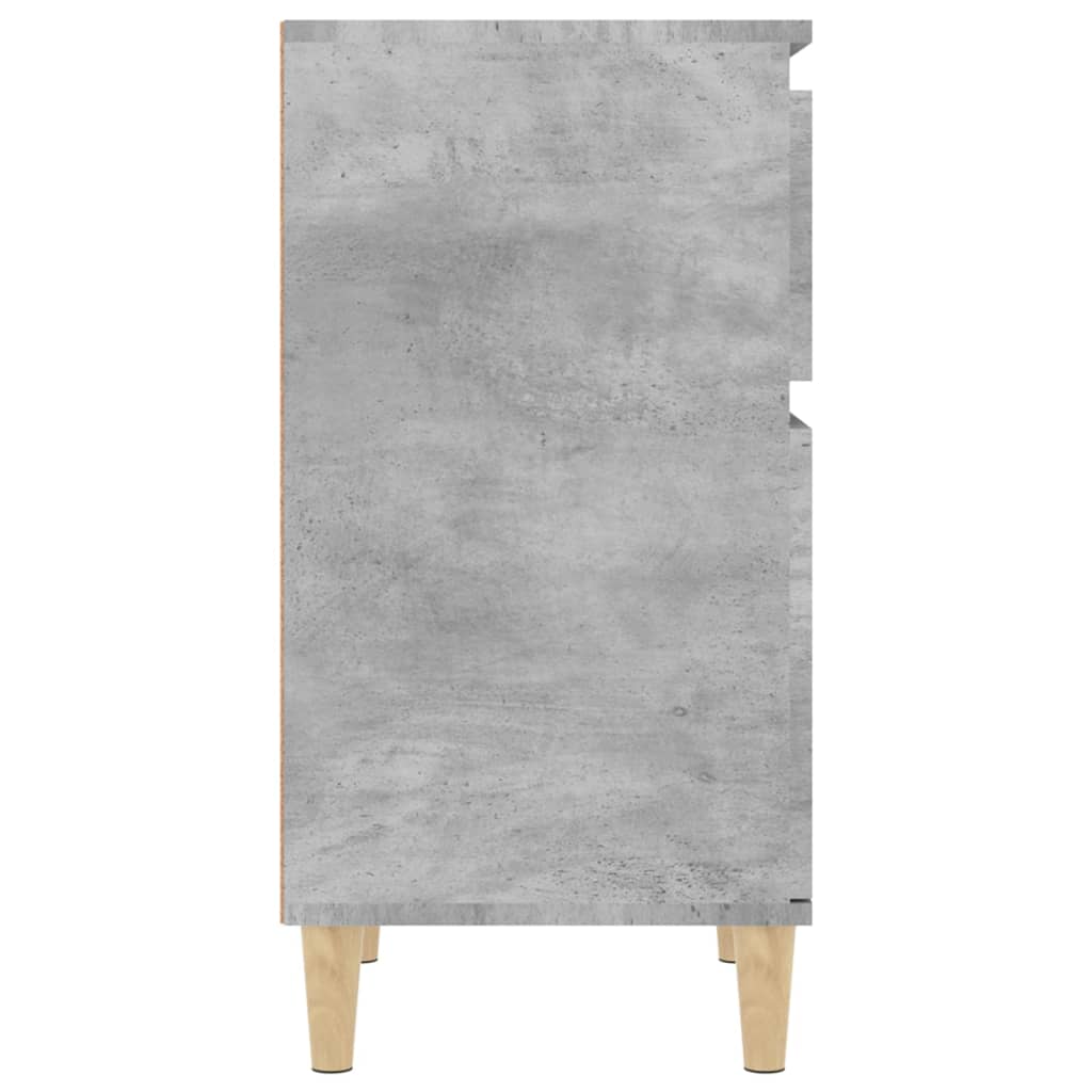 Table de chevet gris béton 40x35x70 cm - XIOS