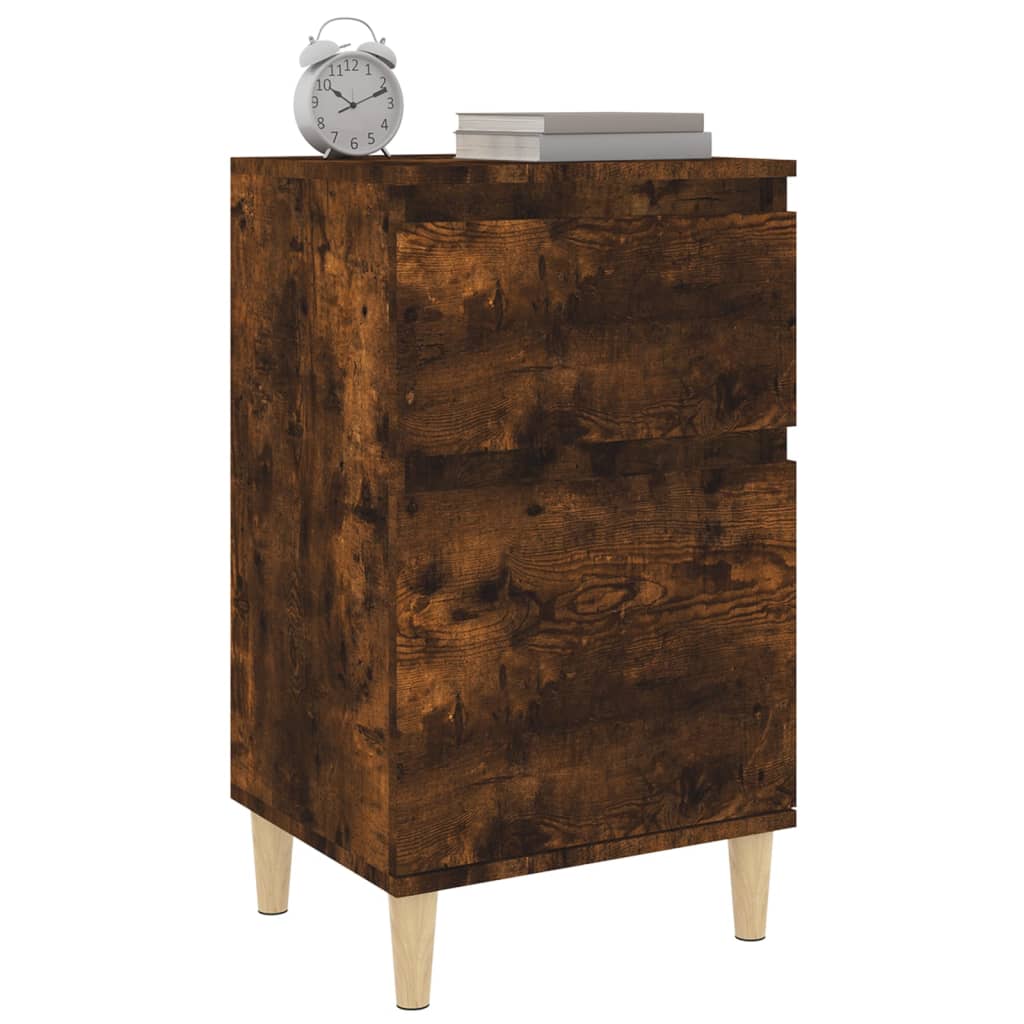Tables de chevet 2 pcs chêne fumé 40x35x70 cm - XIOS