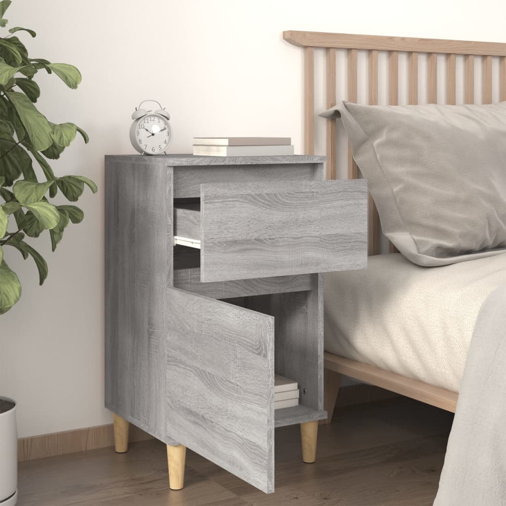 Table de chevet sonoma gris 40x35x70 cm - XIOS