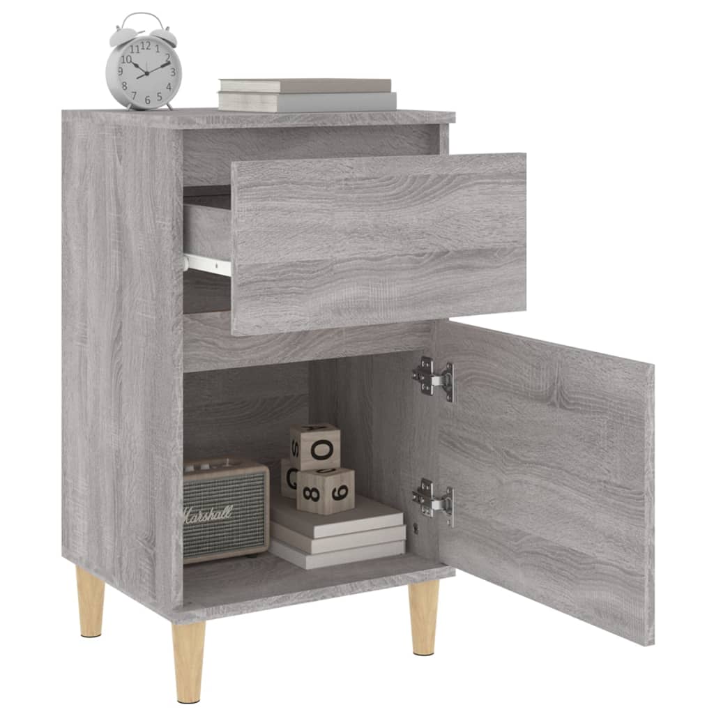 Table de chevet sonoma gris 40x35x70 cm - XIOS