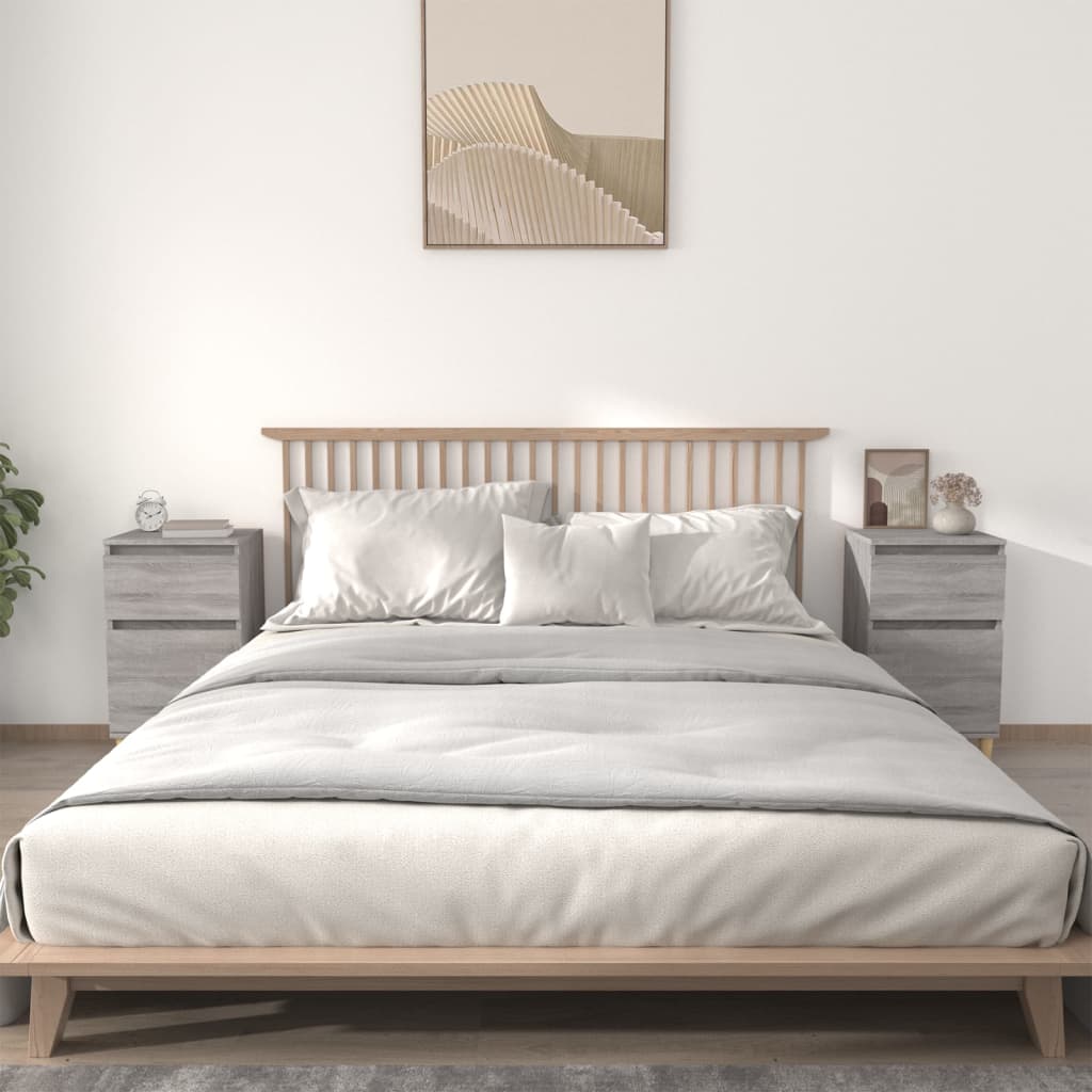 Tables de chevet 2 pcs sonoma gris 40x35x70 cm - XIOS