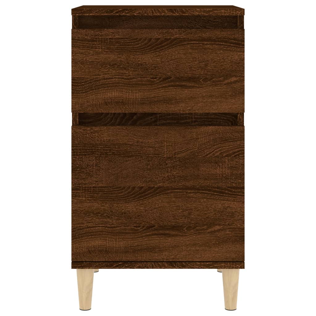 Table de chevet chêne marron 40x35x70 cm - XIOS