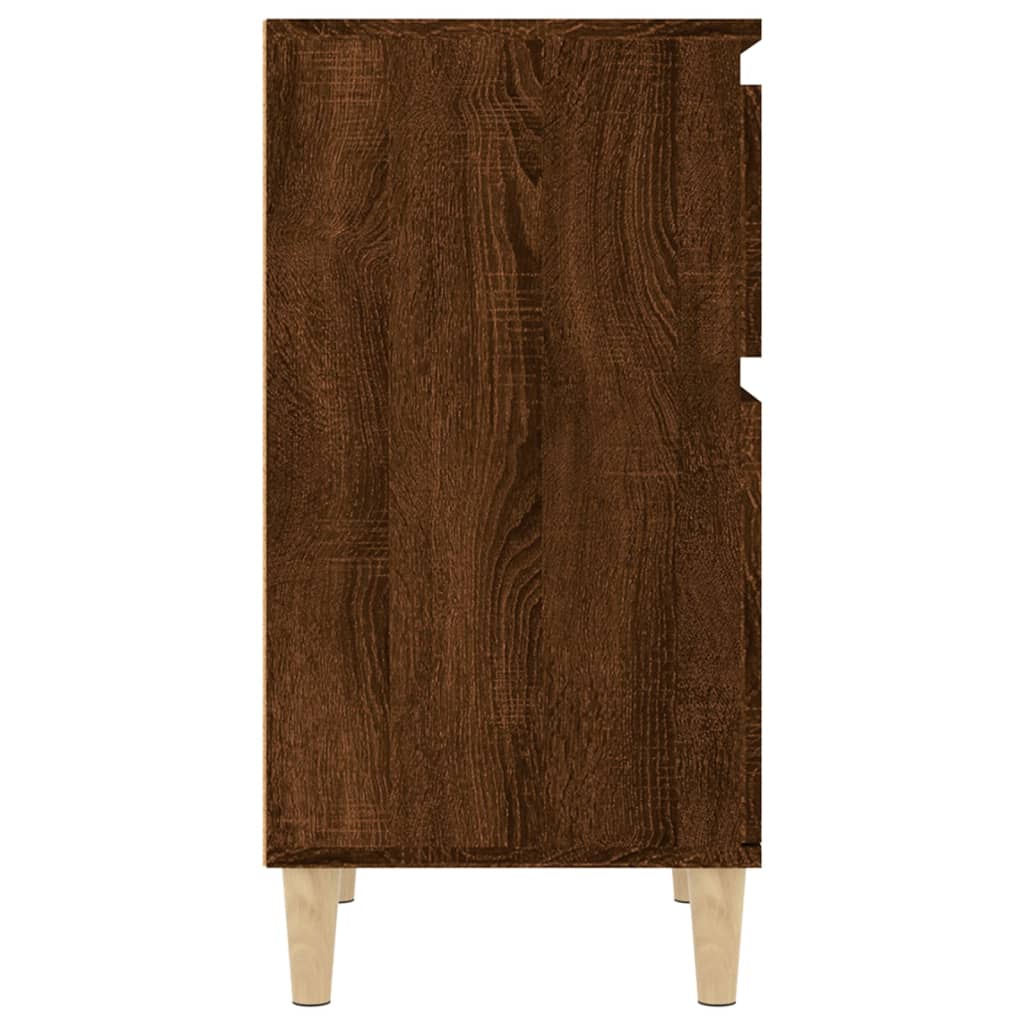 Table de chevet chêne marron 40x35x70 cm - XIOS