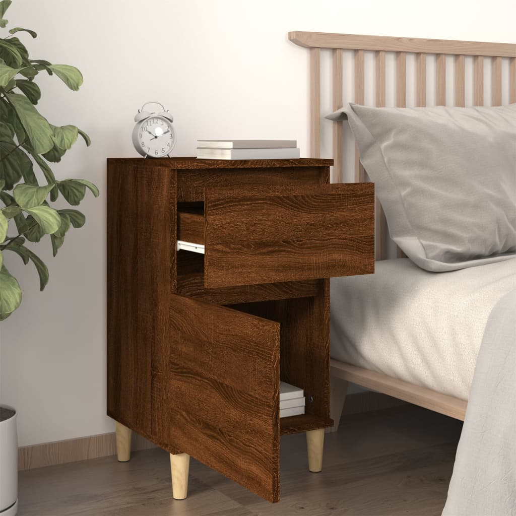 Tables de chevet 2 pcs chêne marron 40x35x70 cm - XIOS