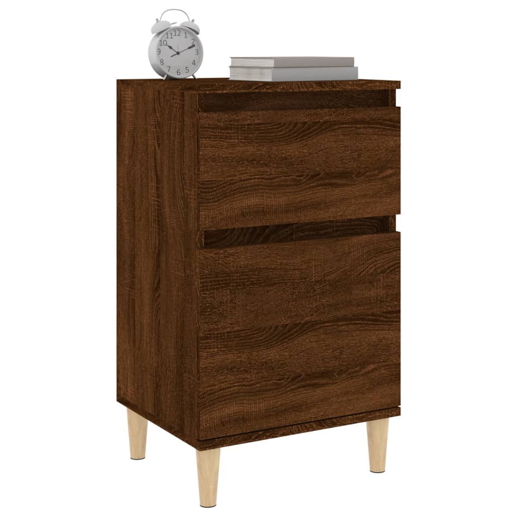 Tables de chevet 2 pcs chêne marron 40x35x70 cm - XIOS