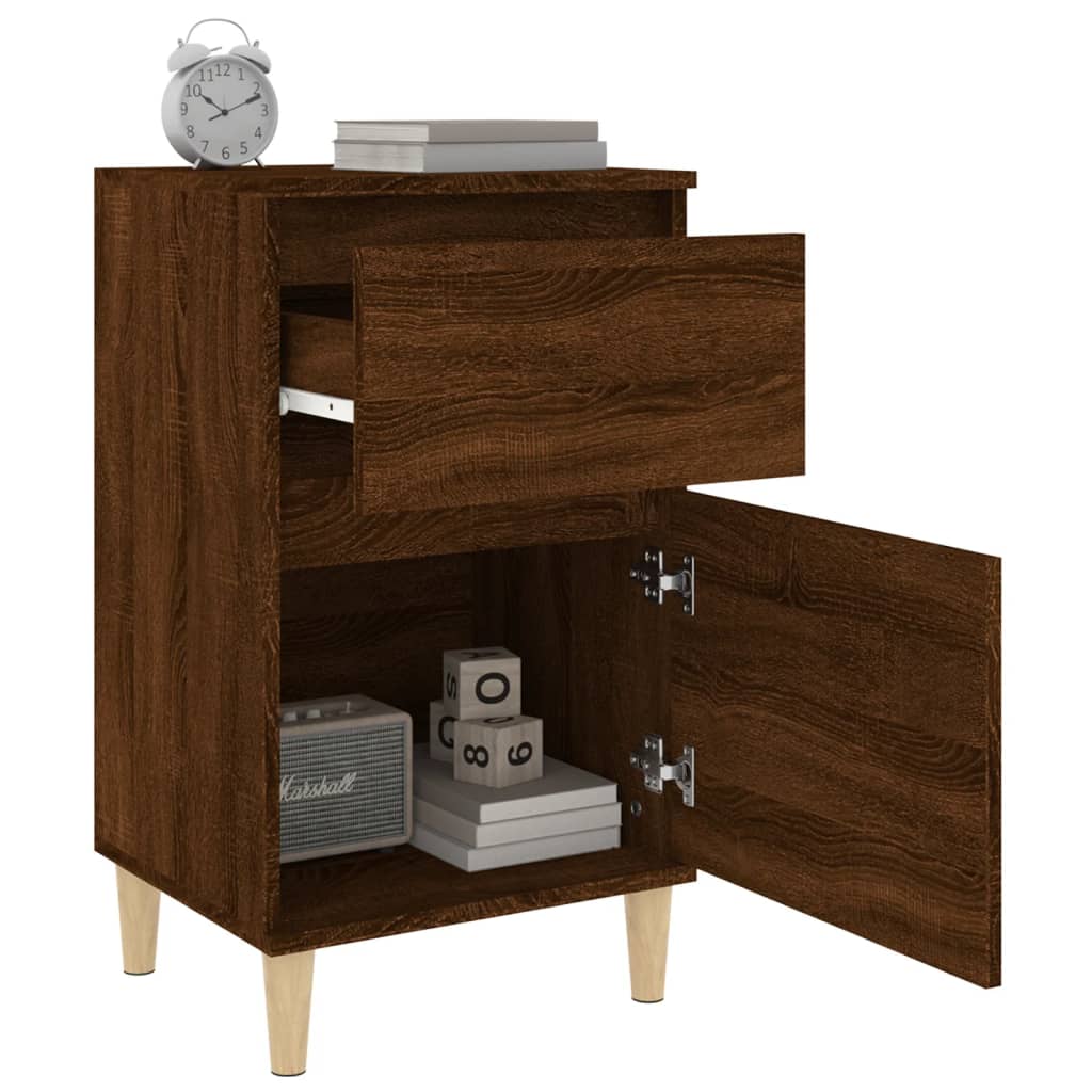 Tables de chevet 2 pcs chêne marron 40x35x70 cm - XIOS