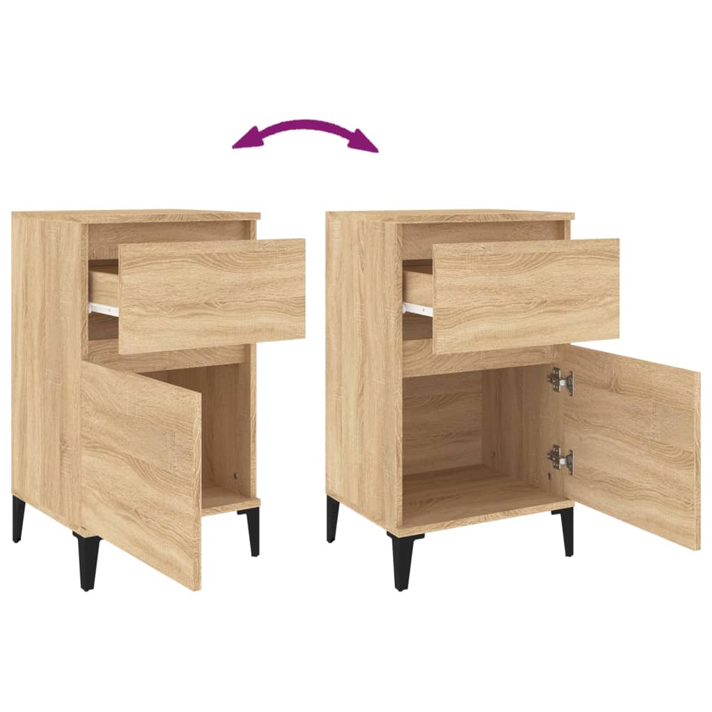 Tables de chevet 2 pcs chêne sonoma 40x35x70 cm - XIOS