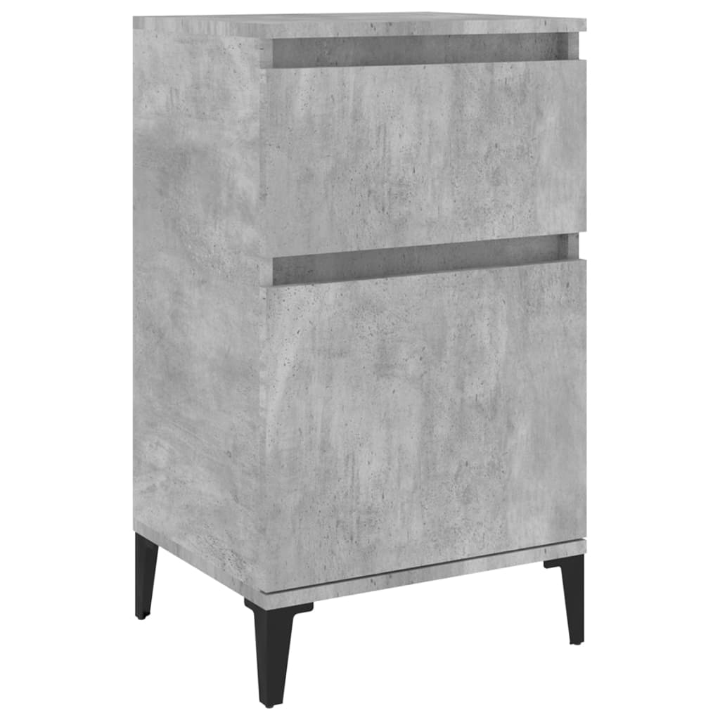 Table de chevet gris béton 40x35x70 cm - XIOS
