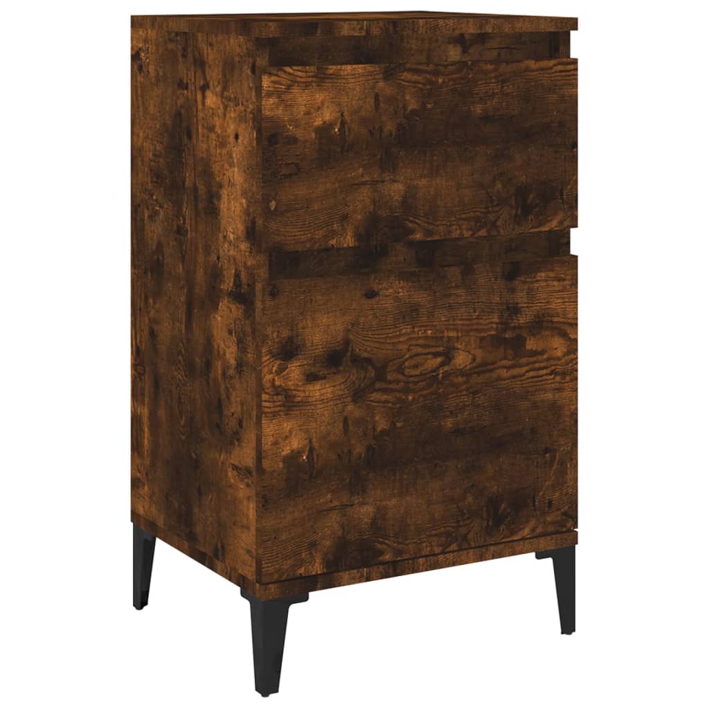 Table de chevet chêne fumé 40x35x70 cm - XIOS
