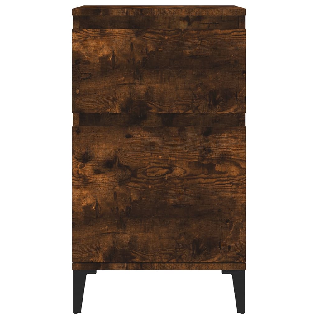 Table de chevet chêne fumé 40x35x70 cm - XIOS