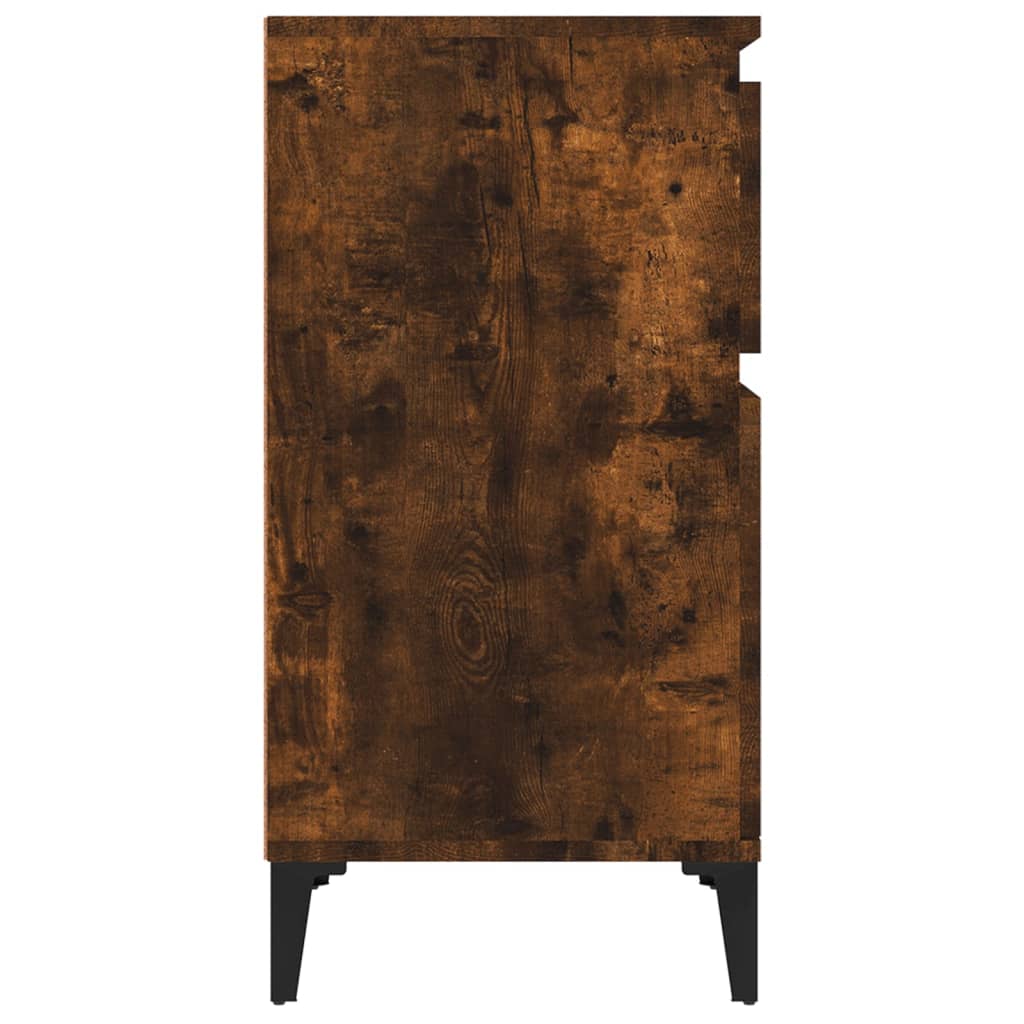 Table de chevet chêne fumé 40x35x70 cm - XIOS