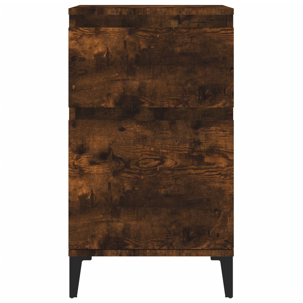 Tables de chevet 2 pcs chêne fumé 40x35x70 cm - XIOS
