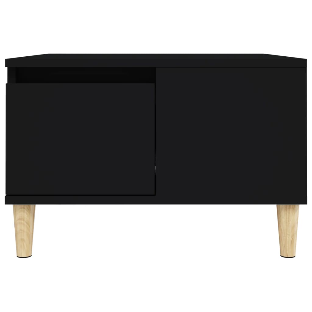 Table basse noir 55x55x36,5 cm bois d'ingénierie - XIOS