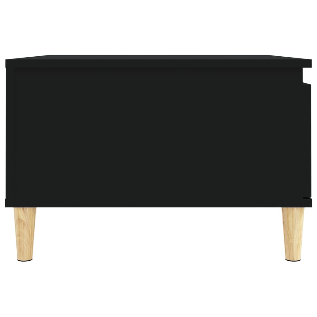 Table basse noir 55x55x36,5 cm bois d'ingénierie - XIOS