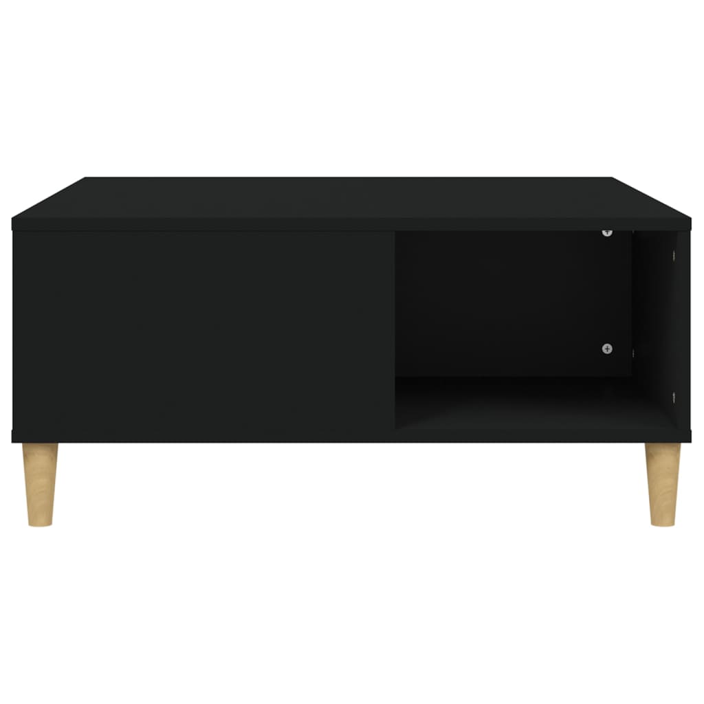 Table basse noir 80x80x36,5 cm bois d'ingénierie - XIOS
