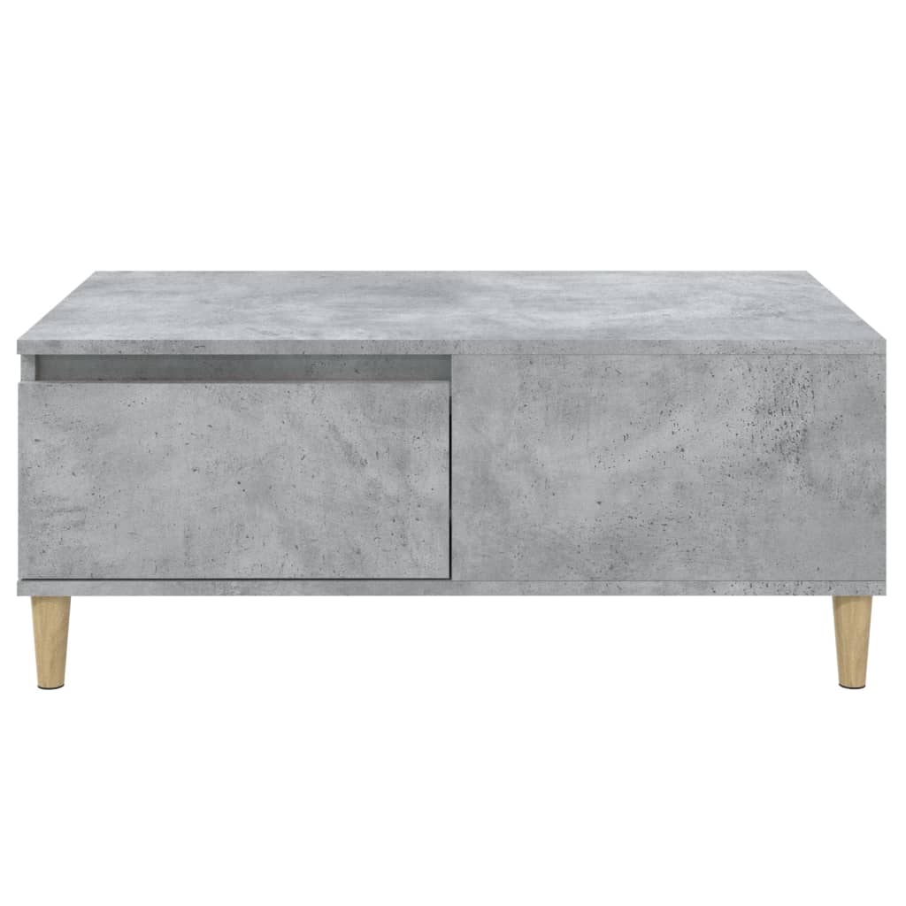 Table basse Gris béton 90x50x36,5 cm Bois d'ingénierie - XIOS
