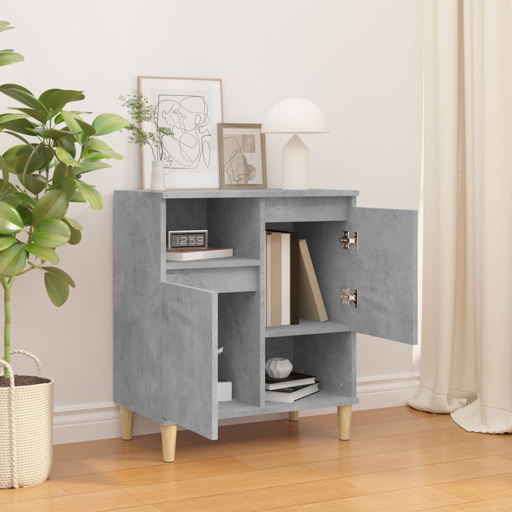 Buffet Gris béton 60x35x70 cm Bois d'ingénierie - XIOS