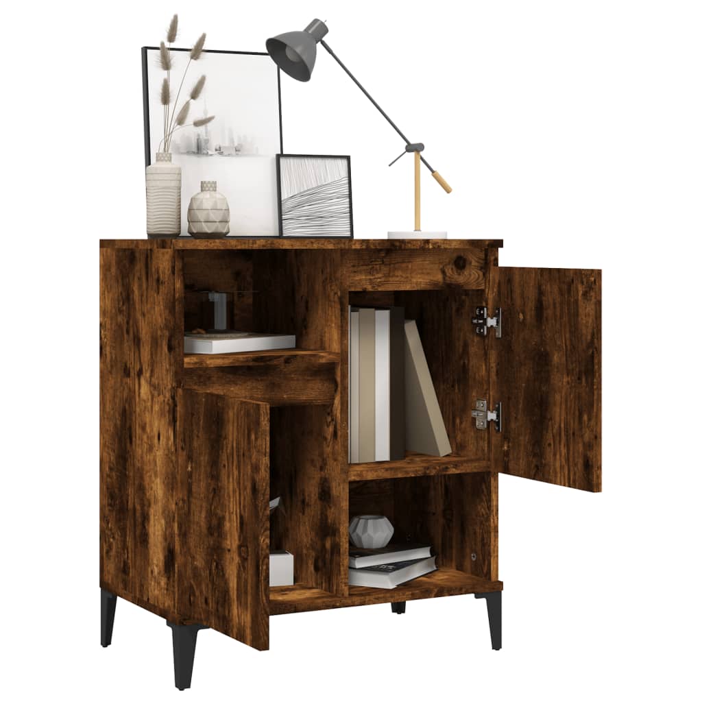 Buffet Chêne fumé 60x35x70 cm Bois d'ingénierie