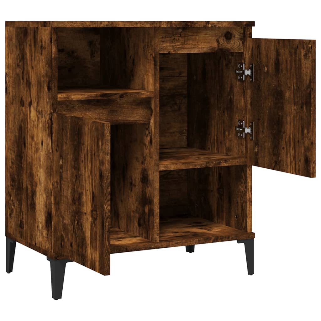 Buffet Chêne fumé 60x35x70 cm Bois d'ingénierie