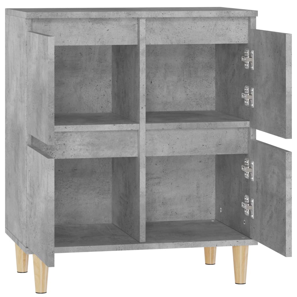 Buffet Gris béton 60x35x70 cm Bois d'ingénierie - XIOS