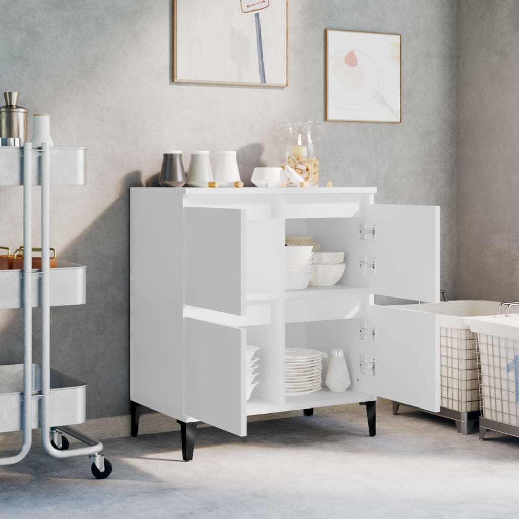 Buffet Blanc 60x35x70 cm Bois d'ingénierie - XIOS
